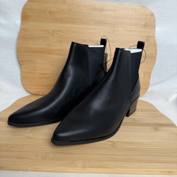 A New Day Women’s Black Ankle Boots – Size 10W (Wide) Pointed Toe - Picture 1 of 8
